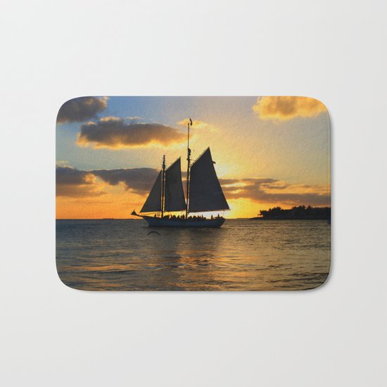 A way to the sun Bath Mat