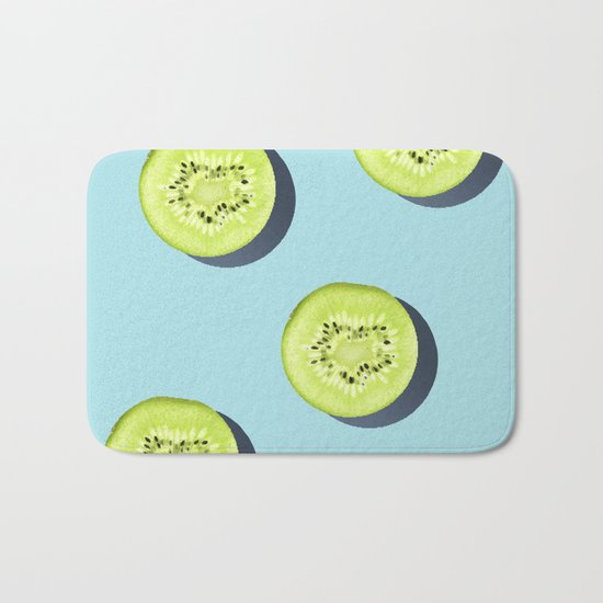 Kiwi Pattern #society6 Bath Mat