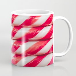 Red and White Candy Cane Christmas Candies Stripes Mug