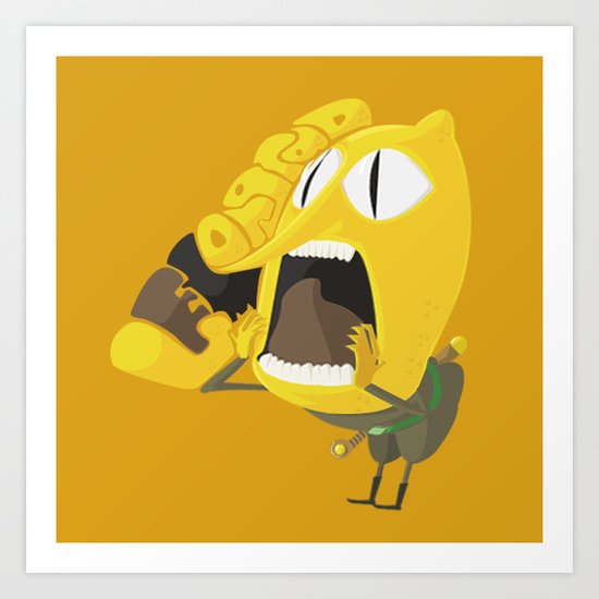Adventure Time - Lemongrabs ( in - style ) Art Print