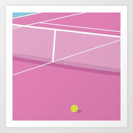 Tennis Court Art Print