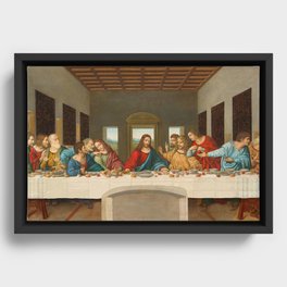 The Last Supper By Leonardo Da Vinci Framed Canvas