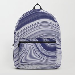 EDDY shades of purple & white in abstract agate pattern Backpack