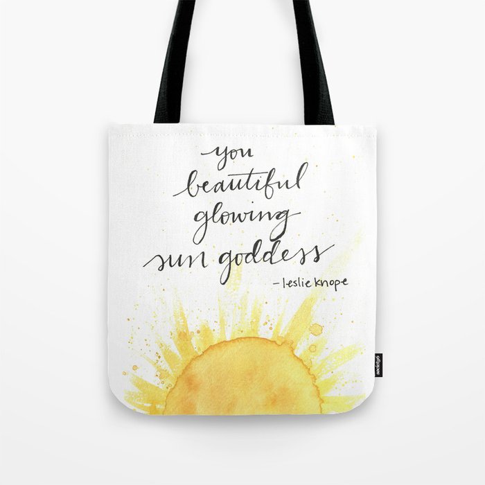 you beautiful glowing sun goddess Tote Bag