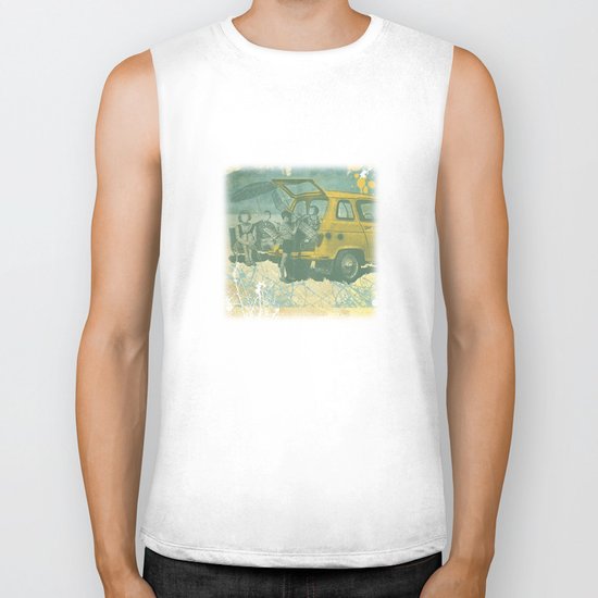 when i was young _ model planes and station wagons Biker Tank