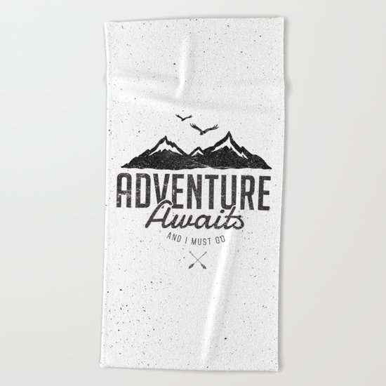 ADVENTURE AWAITS Beach Towel