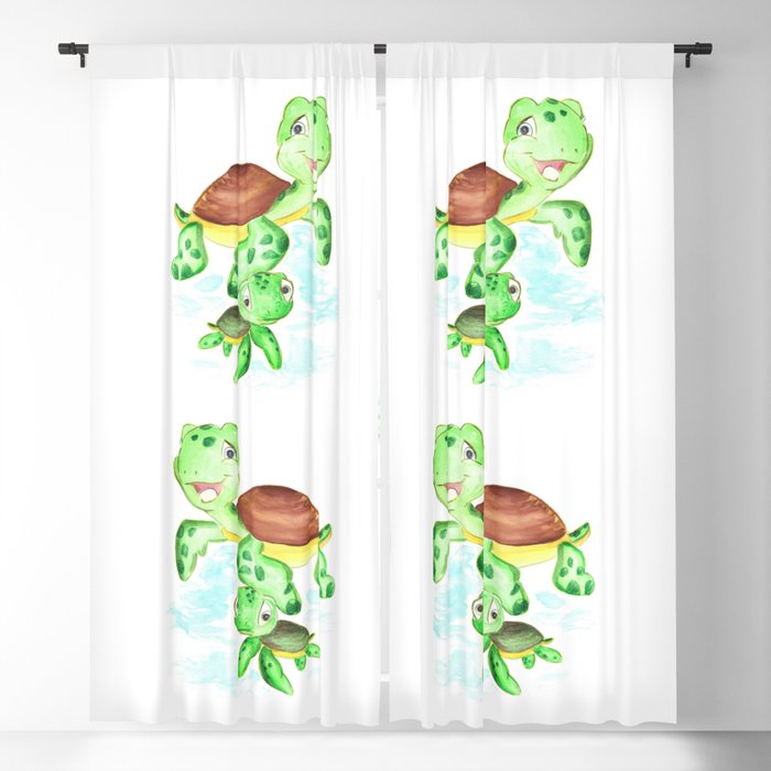 Turtle Baby And Mom Nautical Wall Decor Ocean Themed Nursery Sea Animals Watercolor Blackout Curtain By Dariaart Turtle Baby And Mom Nautical Wall Decor Ocean Themed Nursery Sea Animals Watercolor Blackout Curtain By Dariaart