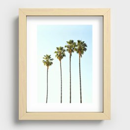 Four Palm Trees Recessed Framed Print