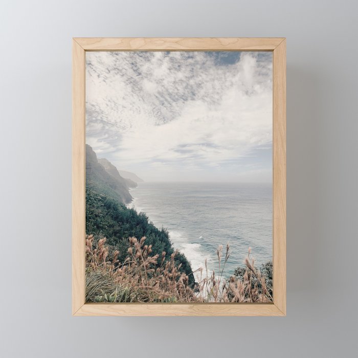 kalua trail, kauai Framed Mini Art Print