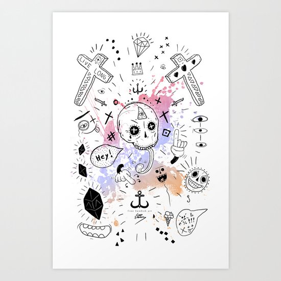 Stuff Art Print