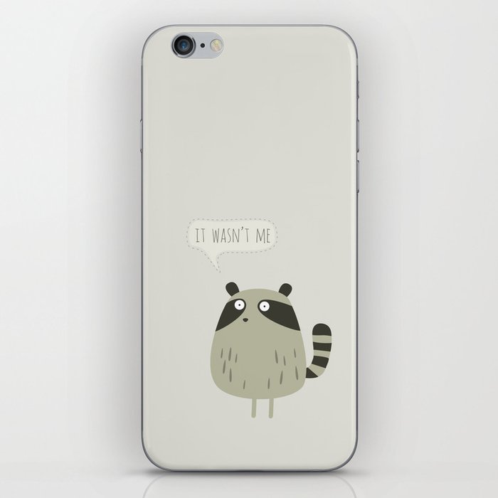 Raccoon and cats iPhone Skin