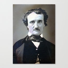 Portrait of Edgar Allen Poe, circa 1849 Canvas Print