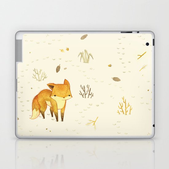 Lonely Winter Fox Laptop & iPad Skin