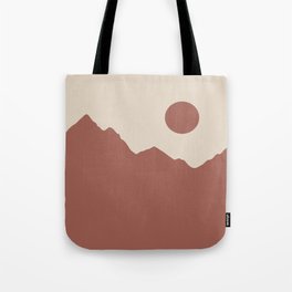 Minimalist Mountainscape Tote Bag