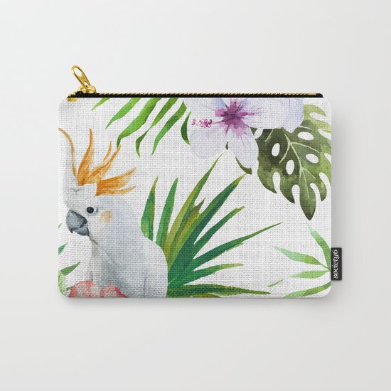 Tropical Bird Pattern 03 Carry-All Pouch