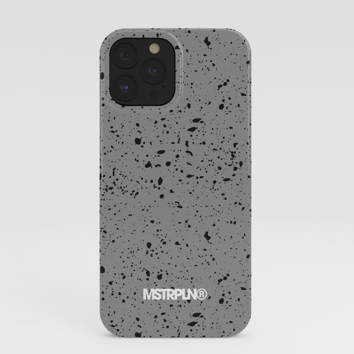 Retro Speckle Print - Grey iPhone Case