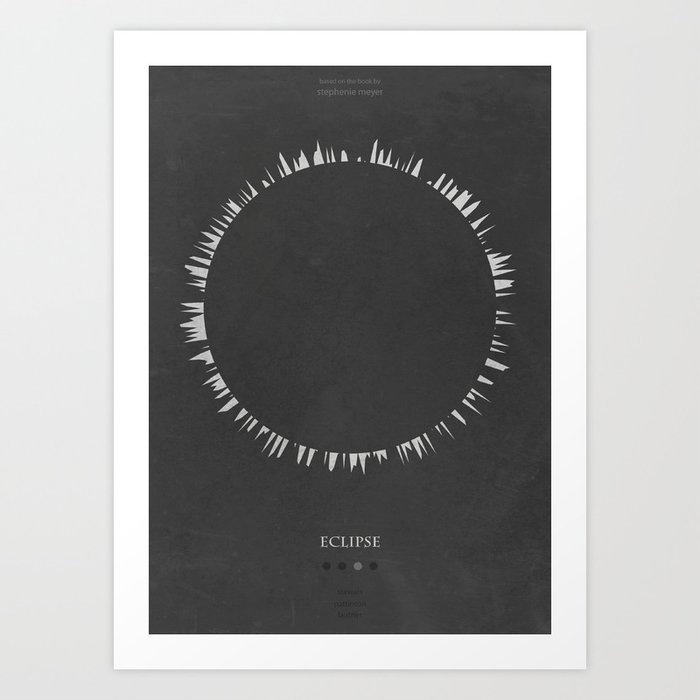 Eclipse - minimal poster Art Print