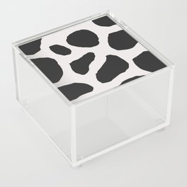 Cowhide black and white Acrylic Box