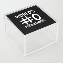 World's 0 Programmer Acrylic Box