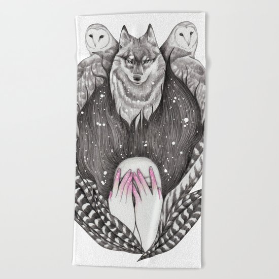 Totem Beach Towel