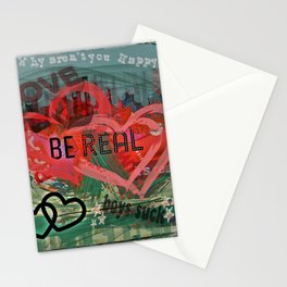 Be Real Valentine's Day  Stationery Card