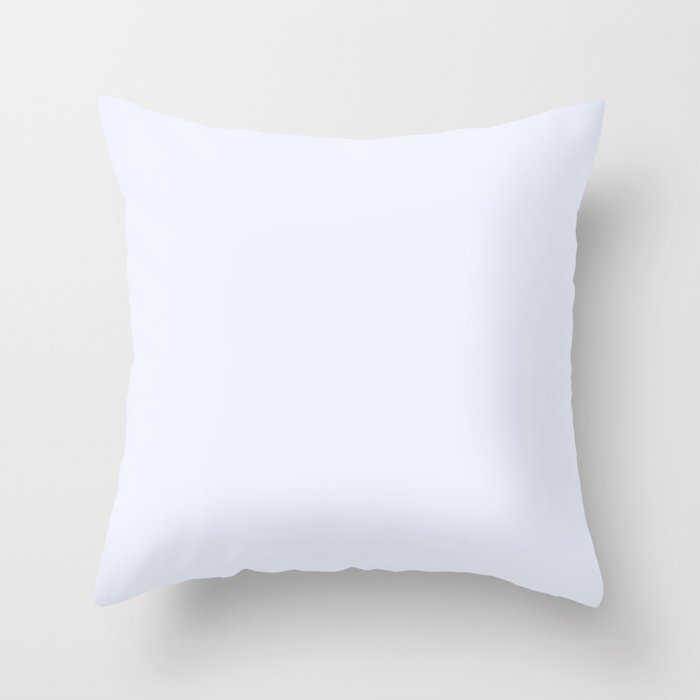 Brilliant White solid Throw Pillow