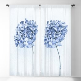 Hydrangea Blue 2 Blackout Curtain