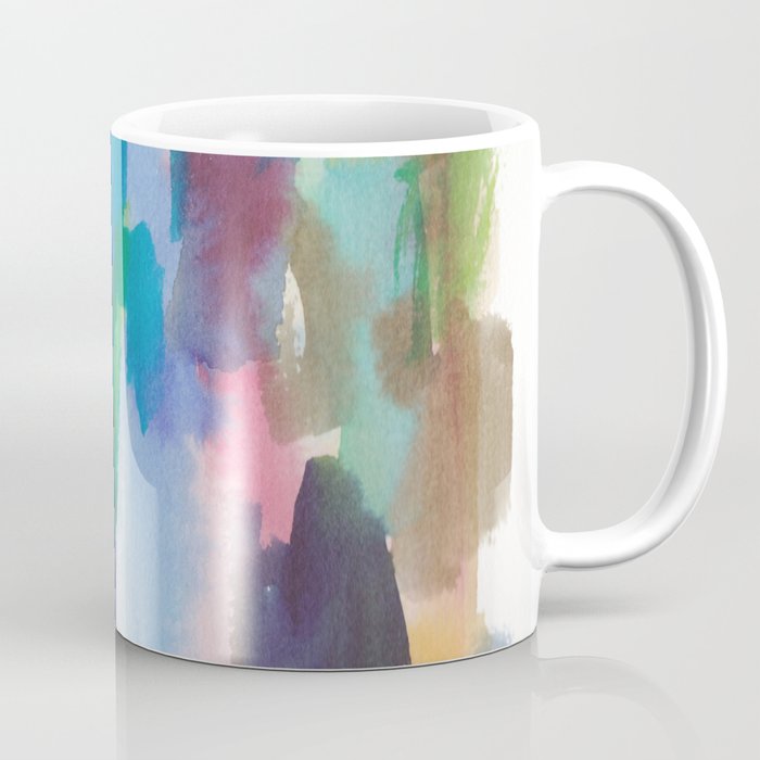180812 Abstract Watercolour Expressionism 7| Colorful Abstract | Modern Watercolor Art Coffee Mug