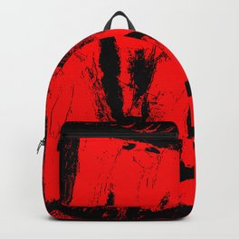 Red an black chaos Backpack
