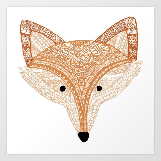 Golden Fox Art Print