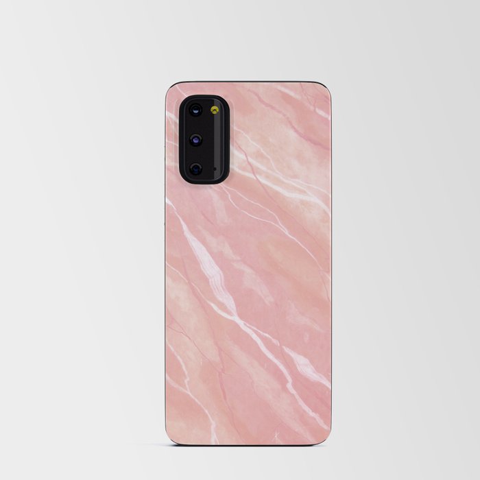 Pink and white pastel texture Android Card Case
