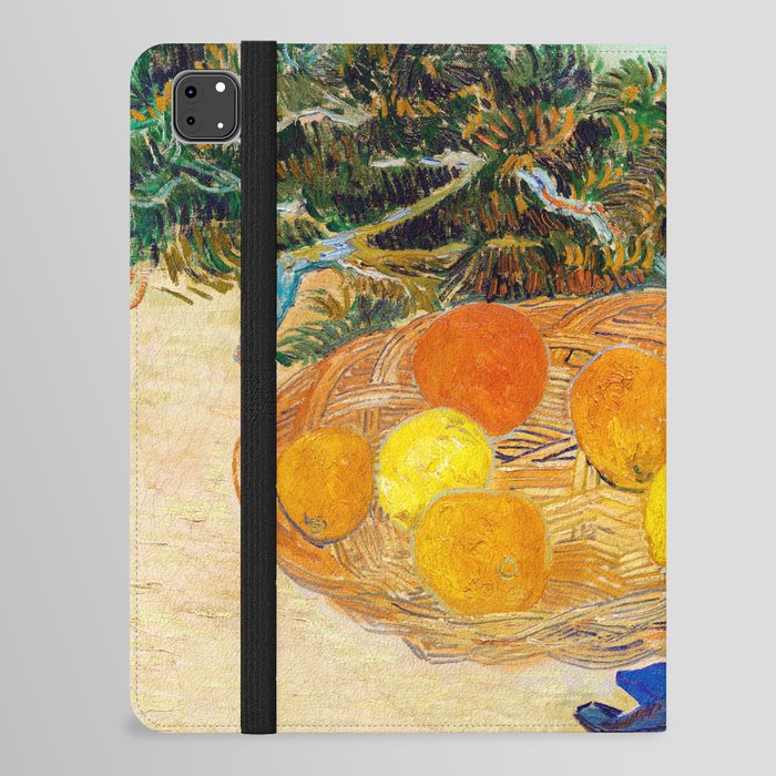 Still Life of Oranges and Lemons with Blue Gloves, Vincent Van Gogh iPad Folio Case