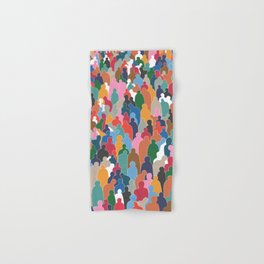 Abstract Colorful People Hand & Bath Towel
