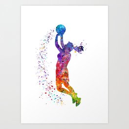 Basketball Player Art Prints For Any Decor Style Society6