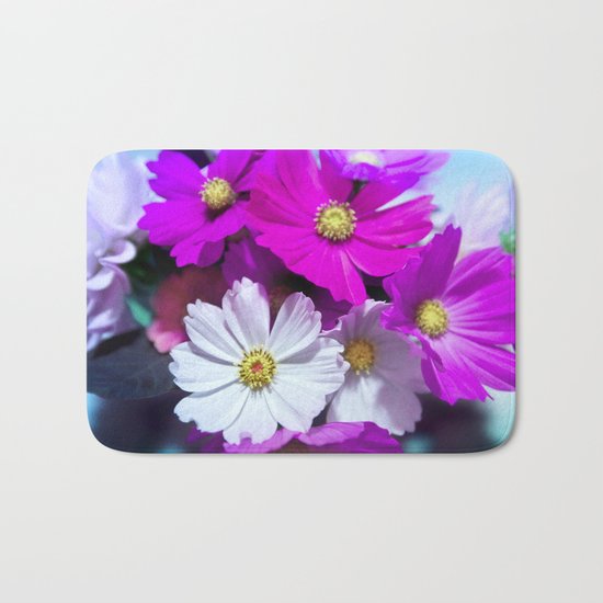 Wild Bouquet of Flowers Bath Mat