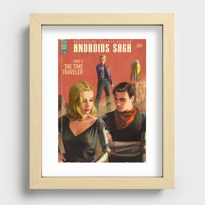 Androids Saga - The Time Traveler Recessed Framed Print