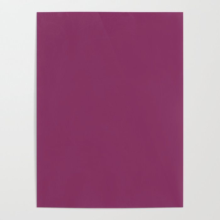 Boysenberry Solid Color Poster