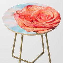 Orange Flower Side Table