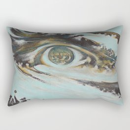Cuban Streetart - Blue Eye Rectangular Pillow