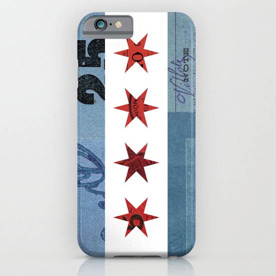 Ephemeral Chicago Flag iPhone & iPod Case