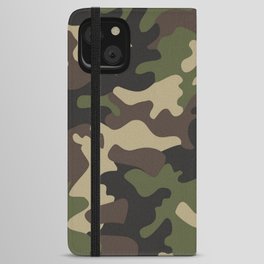 Military camouflage iPhone Wallet Case