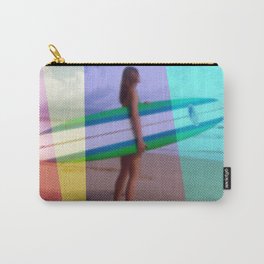 Surfer Girl Surfing Carry-All Pouch