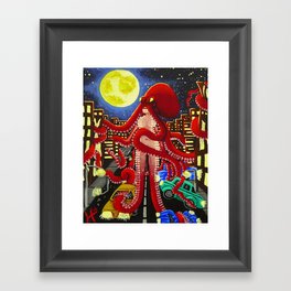 The Search for Water... Framed Art Print