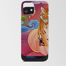 Tiger in flower iPhone Card Case