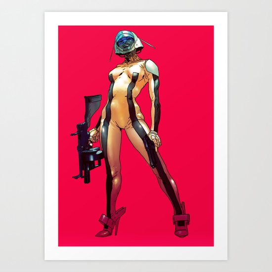 Sci-Fi Fashionista Art Print