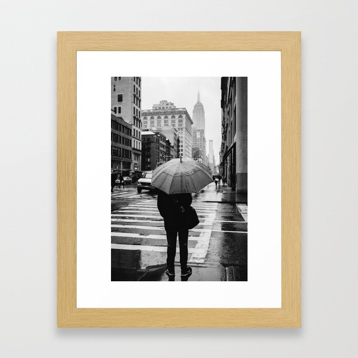 Rainy New York VIII Framed Art Print