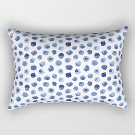 Watercolor Polka Dot Rectangular Pillow