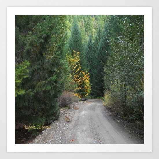 Dusty Dirty Road Art Print