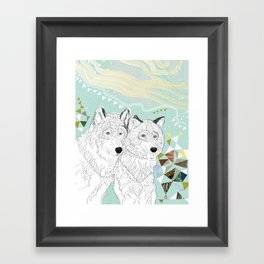 wolves 2 Framed Art Print