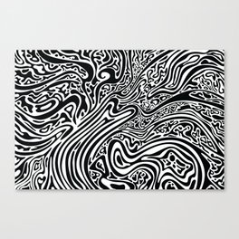 Psychedelic abstract art. Digital Illustration background. Canvas Print